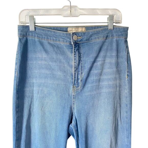 Free People Just Float On Flared Jeans Bell Bottom size 30 High Rise Waist - Picture 4 of 9